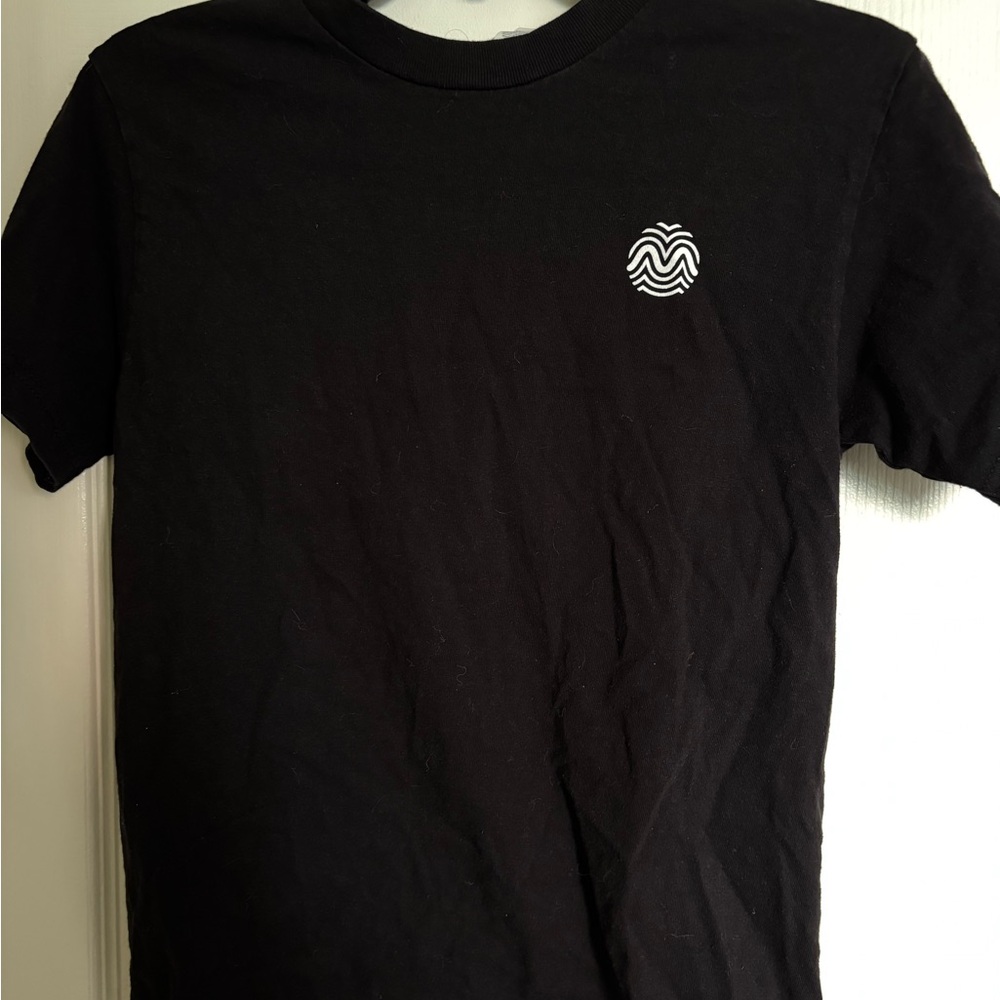 Rythm Brand Rise Dispensaries Black T-Shirt with White Logo